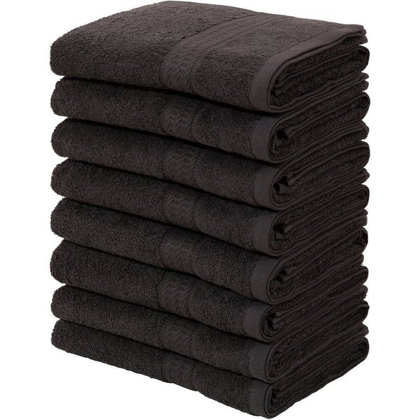 OTTO home Handtücher Juna, als Set und Serie erhältlich, 8 Handtücher, 50x100cm, Walkfrottier (8-St), 8-tlg. Handtuch-Set, 100% Baumwolle, mit Bordüre, Uni-Farb