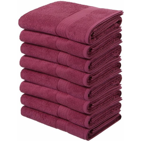 OTTO home Handtücher Juna, als Set und Serie erhältlich, 8 Handtücher, 50x100cm, Walkfrottier (8-St), 8-tlg. Handtuch-Set, 100% Baumwolle, mit Bordüre, Uni-Farb
