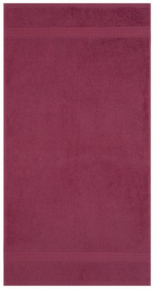 OTTO home Handtücher Juna, als Set und Serie erhältlich, 8 Handtücher, 50x100cm, Walkfrottier (8-St), 8-tlg. Handtuch-Set, 100% Baumwolle, mit Bordüre, Uni-Farb – Bild 3 von 5