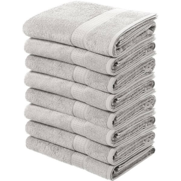 OTTO home Handtücher Juna, als Set und Serie erhältlich, 8 Handtücher, 50x100cm, Walkfrottier (8-St), 8-tlg. Handtuch-Set, 100% Baumwolle, mit Bordüre, Uni-Farb