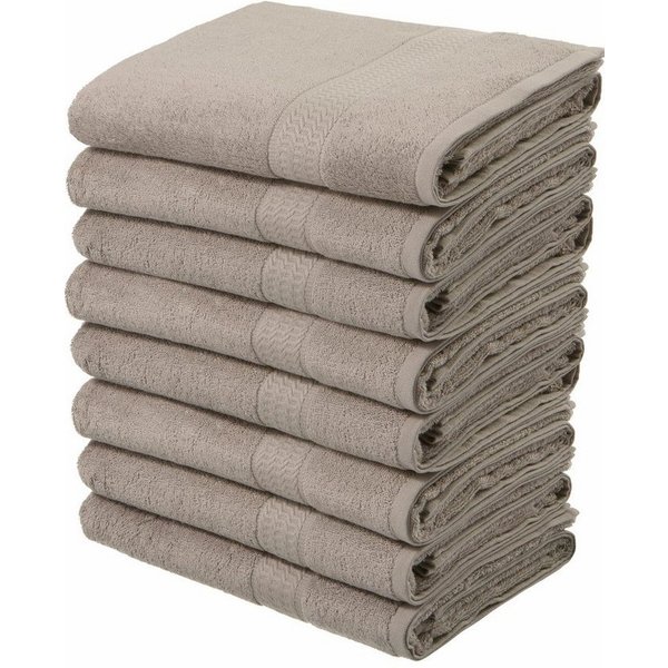 OTTO home Handtücher Juna, als Set und Serie erhältlich, 8 Handtücher, 50x100cm, Walkfrottier (8-St), 8-tlg. Handtuch-Set, 100% Baumwolle, mit Bordüre, Uni-Farb