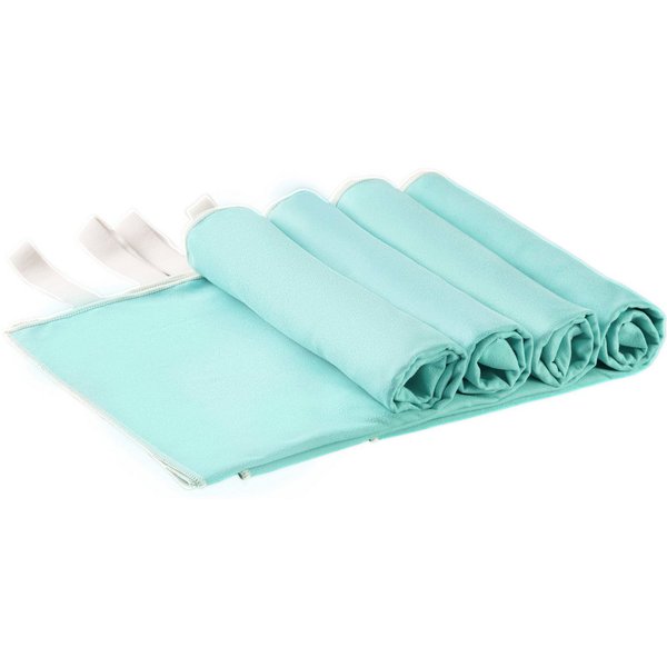 OTTO home Handtücher Leoa, diverse Größen, Sporthandtuch, Reisehandtuch, Strandtuch, Microfaser (4-St), sehr leicht, kompakt, schnelltrocknend, Mikrofaser mit K
