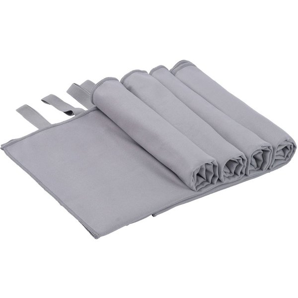 OTTO home Handtücher Leoa, diverse Größen, Sporthandtuch, Reisehandtuch, Strandtuch, Microfaser (Set, 4-St), sehr leicht, kompakt, schnelltrocknend, Mikrofaser 
