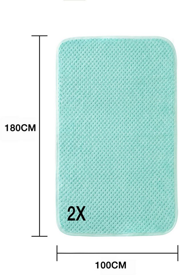 OTTO home Handtücher Parris, diverse Größen, ideal als Sporthandtuch, Reisehandtuch, Microfaser (2-St), sehr leicht, kompakt, schnelltrocknend, Mikrofaser, mit  – Bild 2 von 5