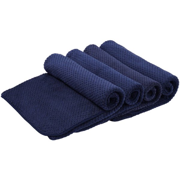OTTO home Handtücher Parris, diverse Größen, ideal als Sporthandtuch, Reisehandtuch, Microfaser (4-St), sehr leicht, kompakt, schnelltrocknend, Mikrofaser, mit 