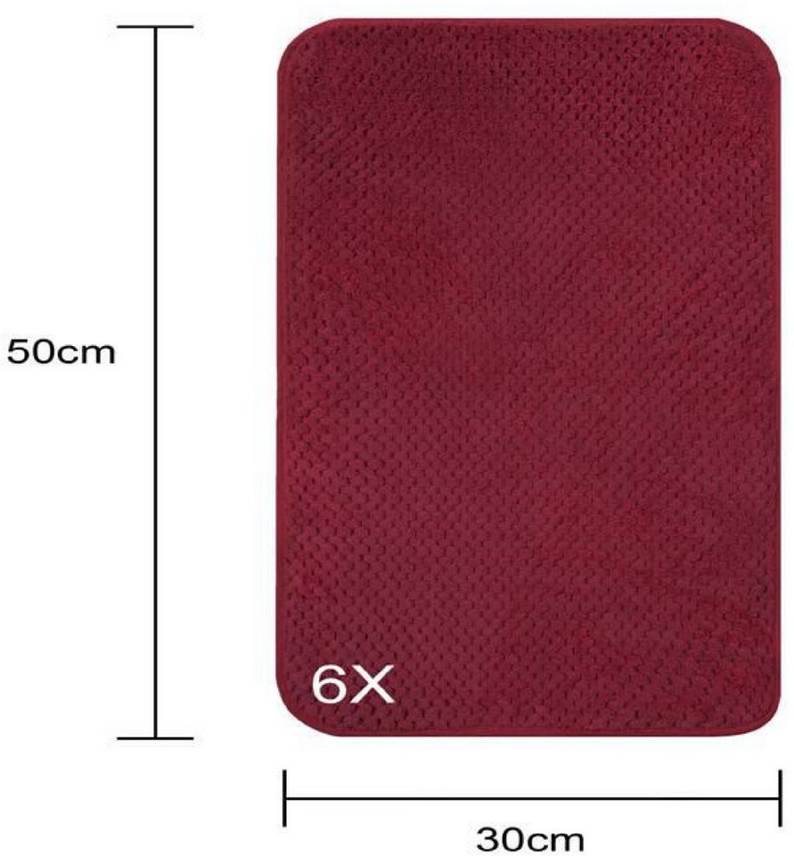 OTTO home Handtücher Parris, diverse Größen, ideal als Sporthandtuch, Reisehandtuch, Microfaser (6-St), sehr leicht, kompakt, schnelltrocknend, Mikrofaser, mit  – Bild 2 von 5