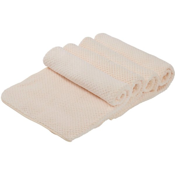 OTTO home Handtücher Parris, diverse Größen, ideal als Sporthandtuch, Reisehandtuch, Microfaser (4-St), sehr leicht, kompakt, schnelltrocknend, Mikrofaser, mit 
