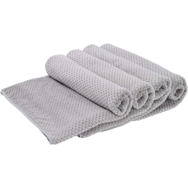 OTTO home Handtücher Parris, diverse Größen, ideal als Sporthandtuch, Reisehandtuch, Microfaser (4-St), sehr leicht, kompakt, schnelltrocknend, Mikrofaser, mit 