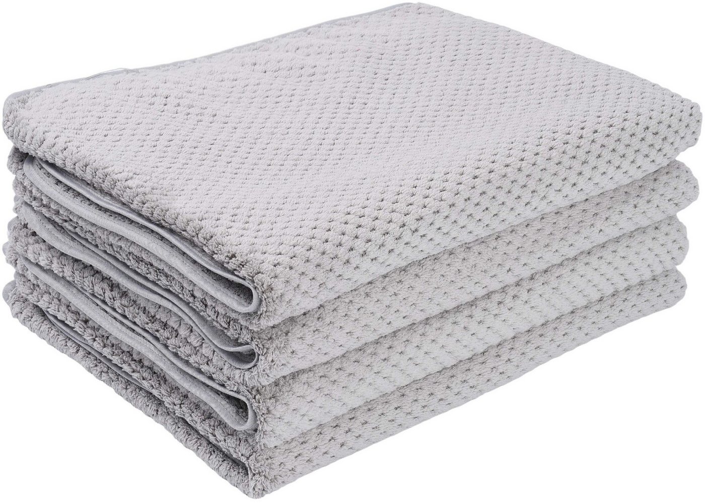 OTTO home Handtücher Parris, diverse Größen, ideal als Sporthandtuch, Reisehandtuch, Microfaser (4-St), sehr leicht, kompakt, schnelltrocknend, Mikrofaser, mit  – Bild 5 von 5