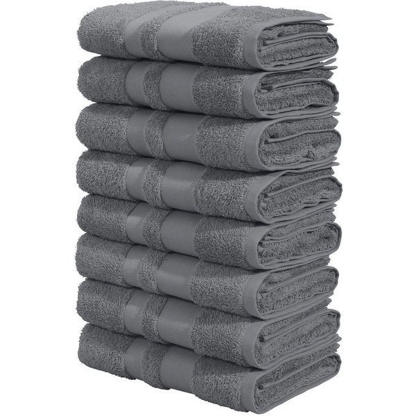 OTTO home Handtücher Vanessa, 8 Handtücher, 50x100cm, in Standard- und Premium-Qualität, Walkfrottee (Set, 8-St), Handtücher mit Bordüre, 100% Baumwolle, einfar