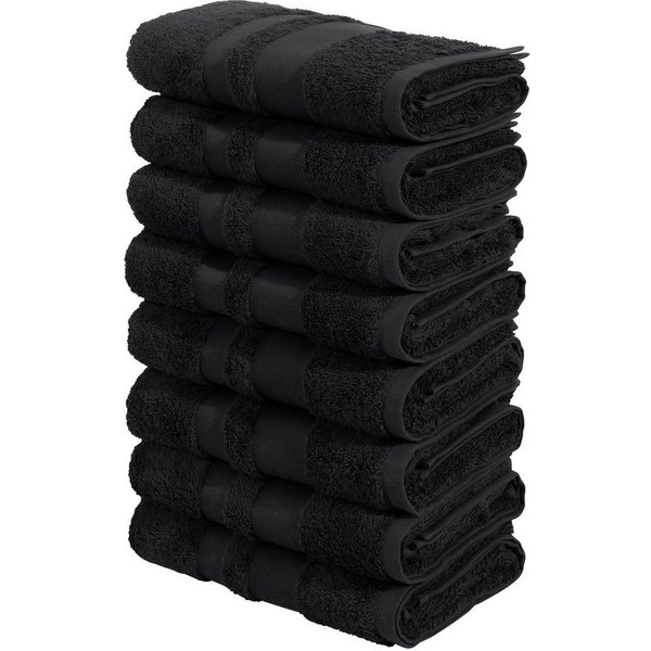 OTTO home Handtücher Vanessa, 8 Handtücher, 50x100cm, in Standard- und Premium-Qualität, Walkfrottee (Set, 8-St), Handtücher mit Bordüre, 100% Baumwolle, einfar