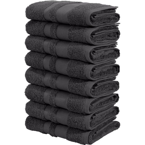 OTTO home Handtücher Vanessa, 8 Handtücher, 50x100cm, in Standard- und Premium-Qualität, Walkfrottee (Set, 8-St), Handtücher mit Bordüre, 100% Baumwolle, einfar