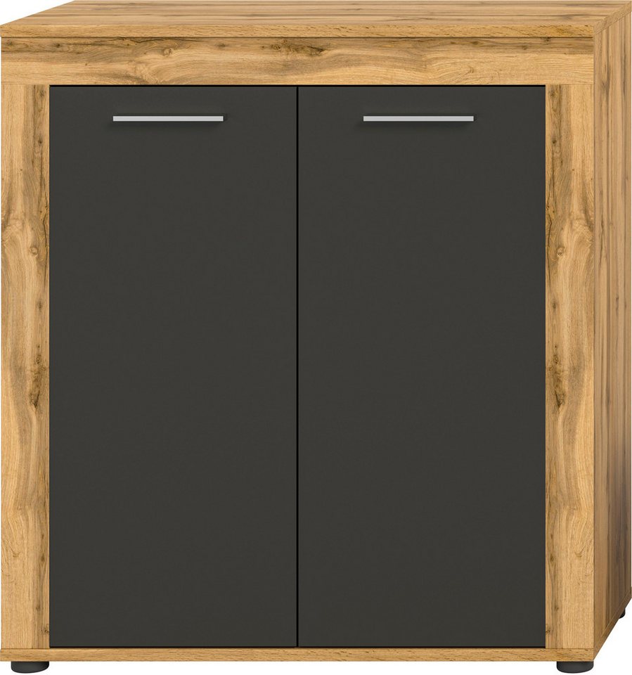 OTTO home Highboard AOSTA, Höhe 88 cm, 2 Türen, 3 Fächer, 2 Einlegeböden (in verschiedenen Farbausführungen, individuell kombinierbar), Kommode, Schrank, Anrich – Bild 3 von 5