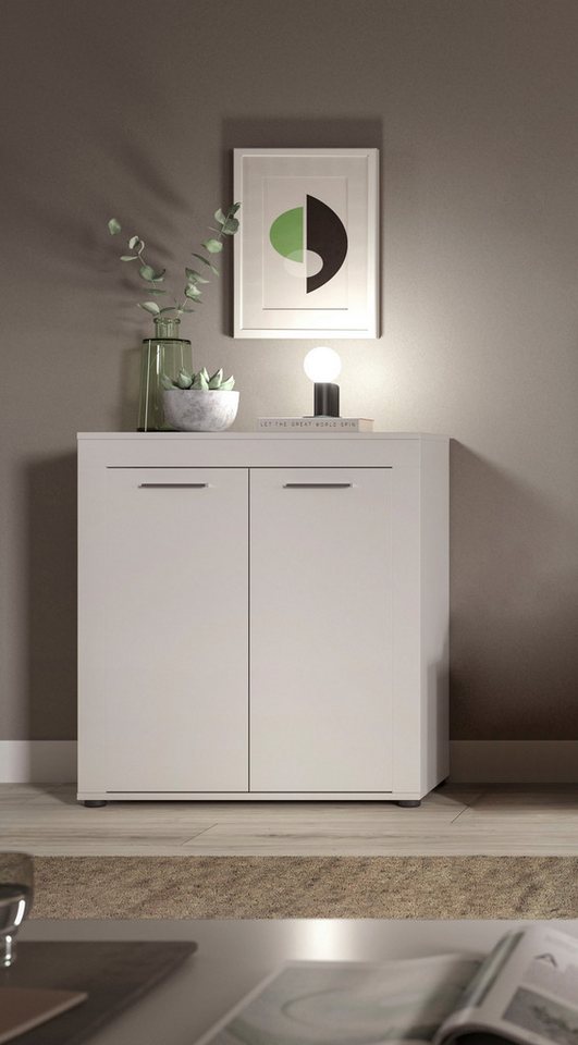 OTTO home Highboard AOSTA, Höhe 88 cm, 2 Türen, 3 Fächer, 2 Einlegeböden (in verschiedenen Farbausführungen, individuell kombinierbar), Kommode, Schrank, Anrich – Bild 2 von 5