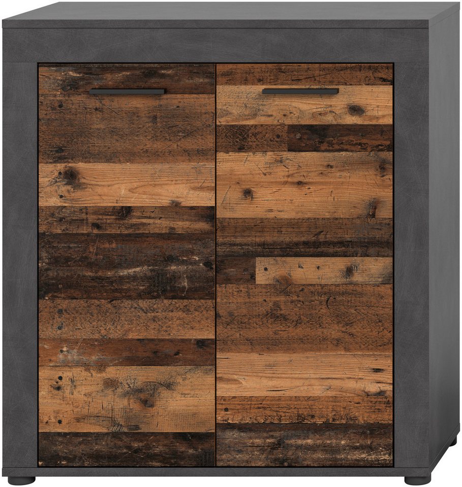 OTTO home Highboard AOSTA, Höhe 88 cm, 2 Türen, 3 Fächer, 2 Einlegeböden (in verschiedenen Farbausführungen, individuell kombinierbar), Kommode, Schrank, Anrich – Bild 4 von 5