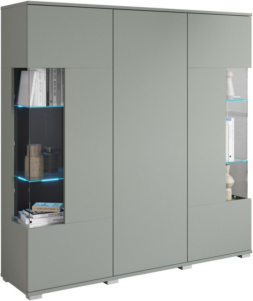 OTTO home Highboard Kenia (1 St), Modernes Highboard, mit Glastüren, Breite 135 cm – Bild 2 von 5