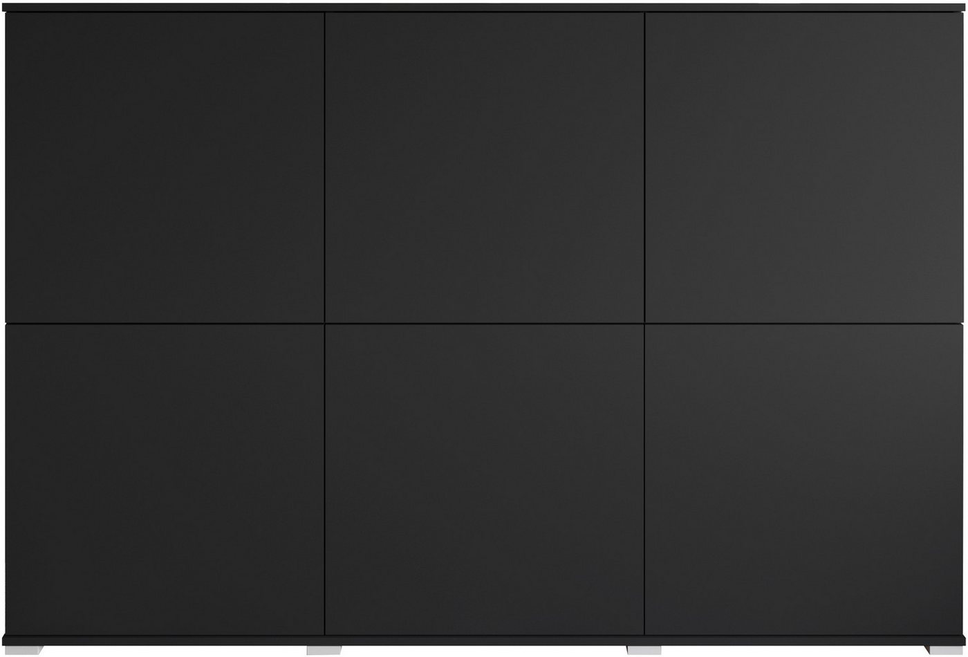 OTTO home Highboard Kenia, moderne grifflose Hochkommode mit 6 Türen, Breite 180 cm (1 St), Push-to-Open-Fronten, höhenverstellbaren Einlegeböden – Bild 4 von 5