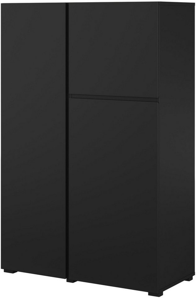 OTTO home Highboard Metric,Breite 92cm, moderne grifflose Hochkommode 3 Türen,Highboard, Hochschrank mit viel Stauraum, Einlegeböden verstellbar, Türkommode – Bild 2 von 5