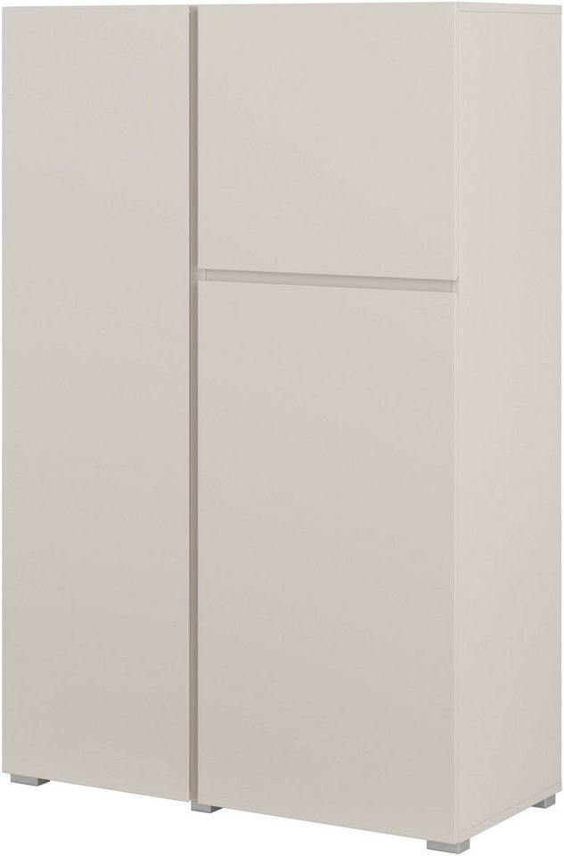 OTTO home Highboard Metric,Breite 92cm, moderne grifflose Hochkommode 3 Türen,Highboard, Hochschrank mit viel Stauraum, Einlegeböden verstellbar, Türkommode – Bild 2 von 5
