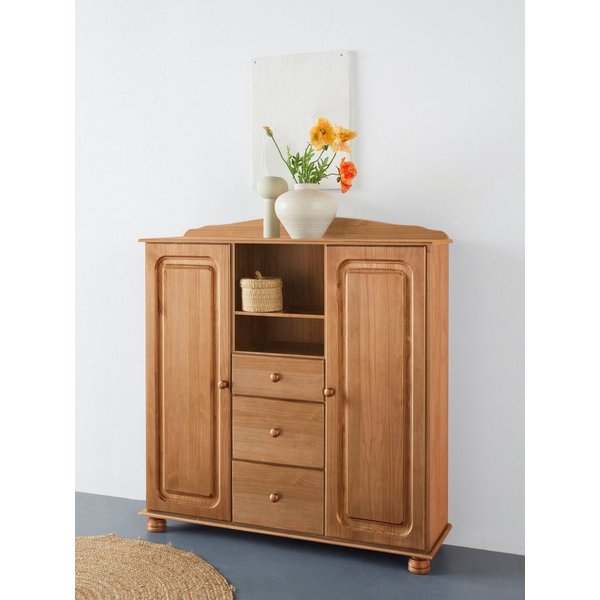 OTTO home Highboard Mette, Stauraumschrank mit 3 Schubladen und verstellbaren Einlegeböden