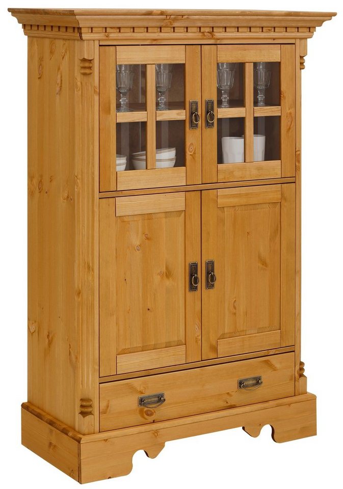 OTTO home Highboard Milan, Vitrine, Breite 102 cm, Massivholz, FSC®-zertifiziert – Bild 2 von 5