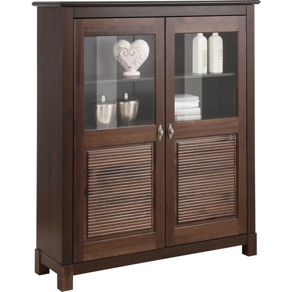 OTTO home Highboard Rauna, Vitrine, Breite 111,6 cm, aus massiver Kiefer