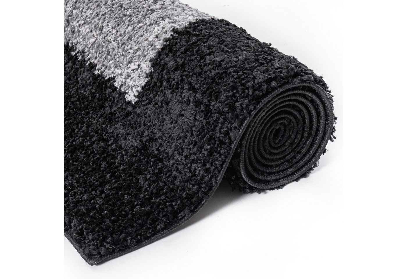 OTTO home Hochflor-Teppich Liams, rechteckig, Höhe: 30 mm, mit Bordüre, besonders weich und kuschelig, Wohnzimmer, Schlafzimmer – Bild 4 von 5