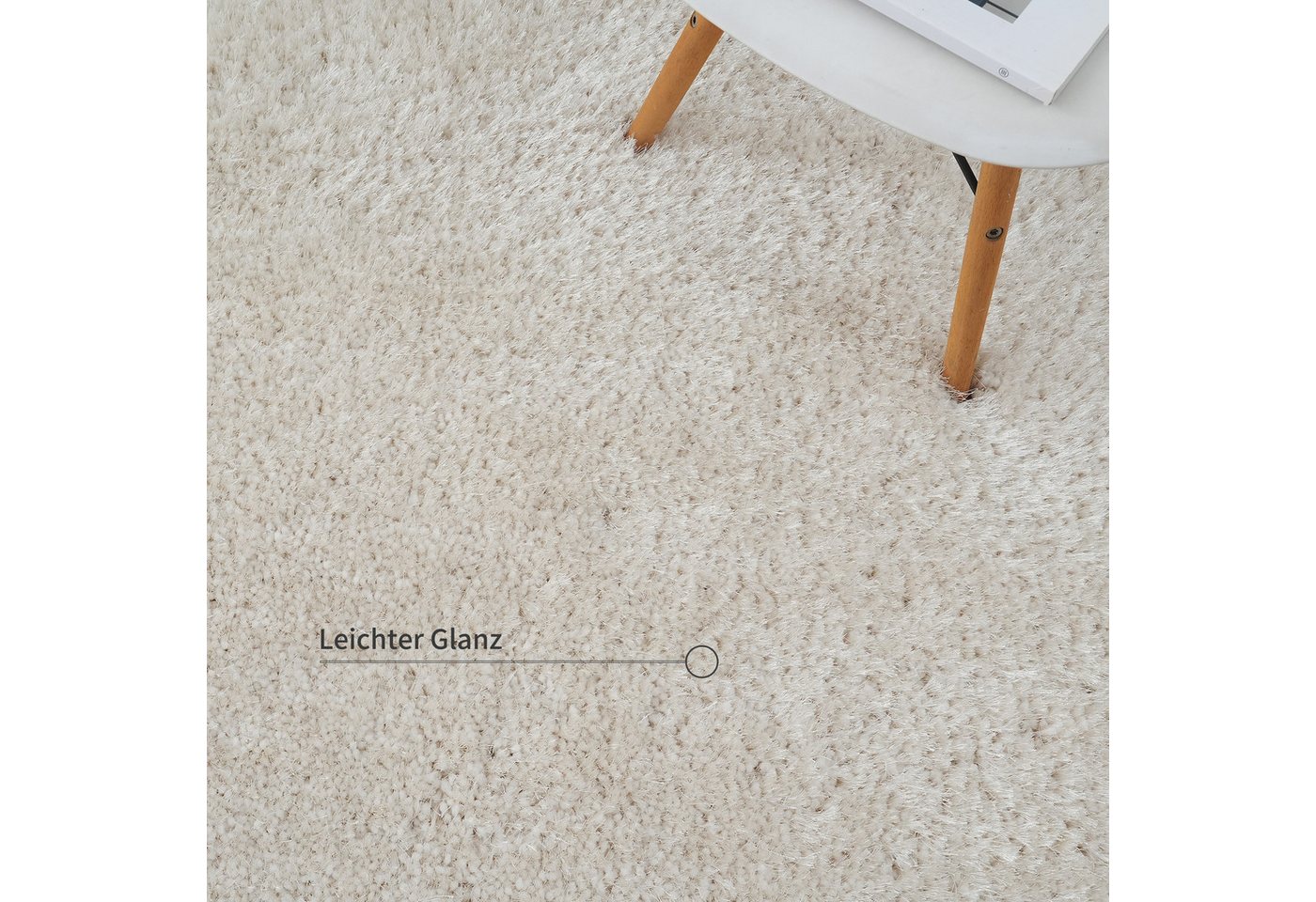 OTTO home Hochflor-Teppich Micro exclusiv Teppich, sehr hoher Flor, weich durch Mikrofaser, rechteckig, Höhe: 78 mm, sehr weich, flauschig, uni, Wohnzimmer, Sch – Bild 5 von 5
