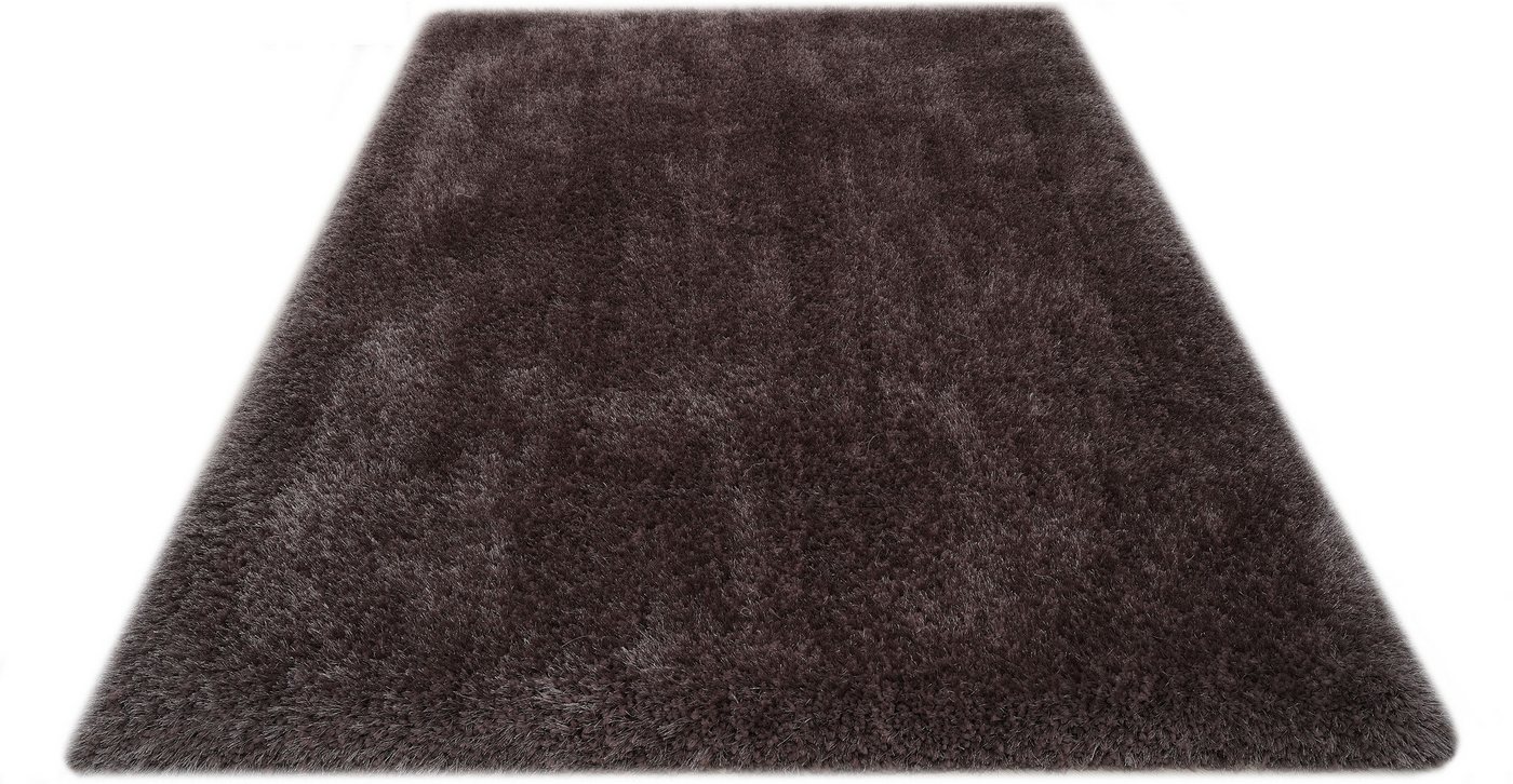 OTTO home Hochflor-Teppich Micro exclusiv Teppich, sehr hoher Flor, weich durch Mikrofaser, rechteckig, Höhe: 78 mm, sehr weich, flauschig, uni, Wohnzimmer, Sch – Bild 3 von 5