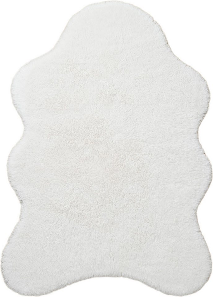 OTTO home Hochflor-Teppich Mollin, Fellform, leichter Glanz, rechteckig, Höhe: 30 mm, Kunstfell, Fellimitat, waschbar, flauschig, weich, Wohnzimmer – Bild 2 von 5