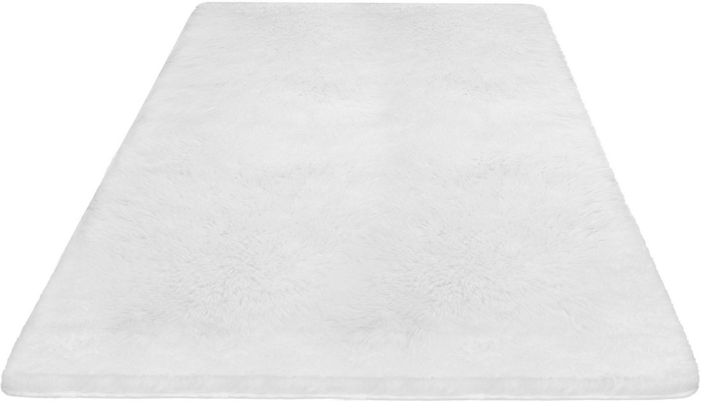 OTTO home Hochflor-Teppich Silky, besonders weich und kuschelig, sehr dichte Qualität, rechteckig, Höhe: 33 mm, rutschhemmend beschichtet, waschbar, uni, Wohnzi – Bild 3 von 5