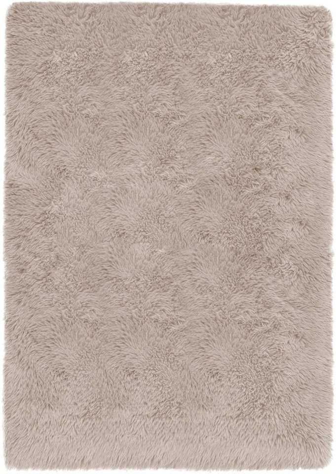 OTTO home Hochflor-Teppich Silky, besonders weich und kuschelig, sehr dichte Qualität, rechteckig, Höhe: 33 mm, rutschhemmend beschichtet, waschbar, uni, Wohnzi – Bild 2 von 5