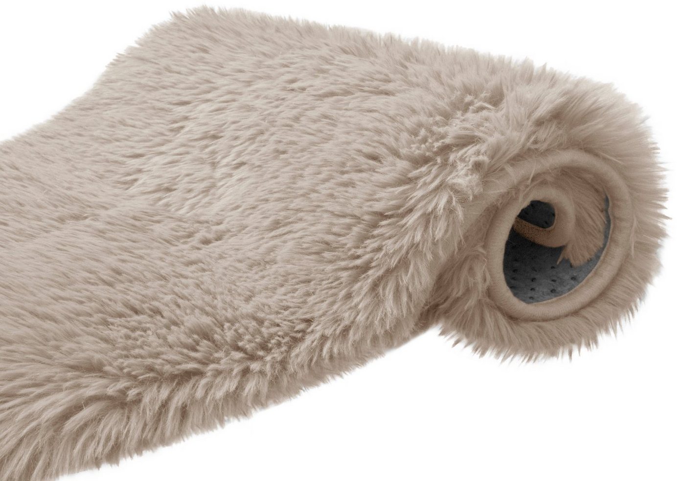 OTTO home Hochflor-Teppich Silky, besonders weich und kuschelig, sehr dichte Qualität, rechteckig, Höhe: 33 mm, rutschhemmend beschichtet, waschbar, uni, Wohnzi – Bild 4 von 5