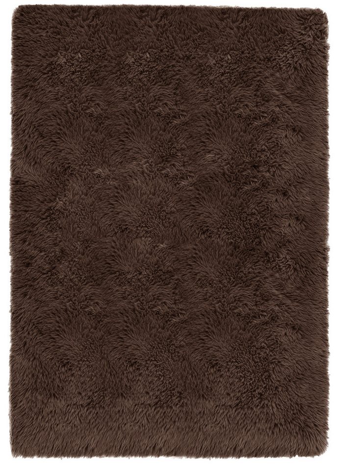 OTTO home Hochflor-Teppich Silky, besonders weich und kuschelig, sehr dichte Qualität, rechteckig, Höhe: 33 mm, rutschhemmend beschichtet, waschbar, uni, Wohnzi – Bild 2 von 5