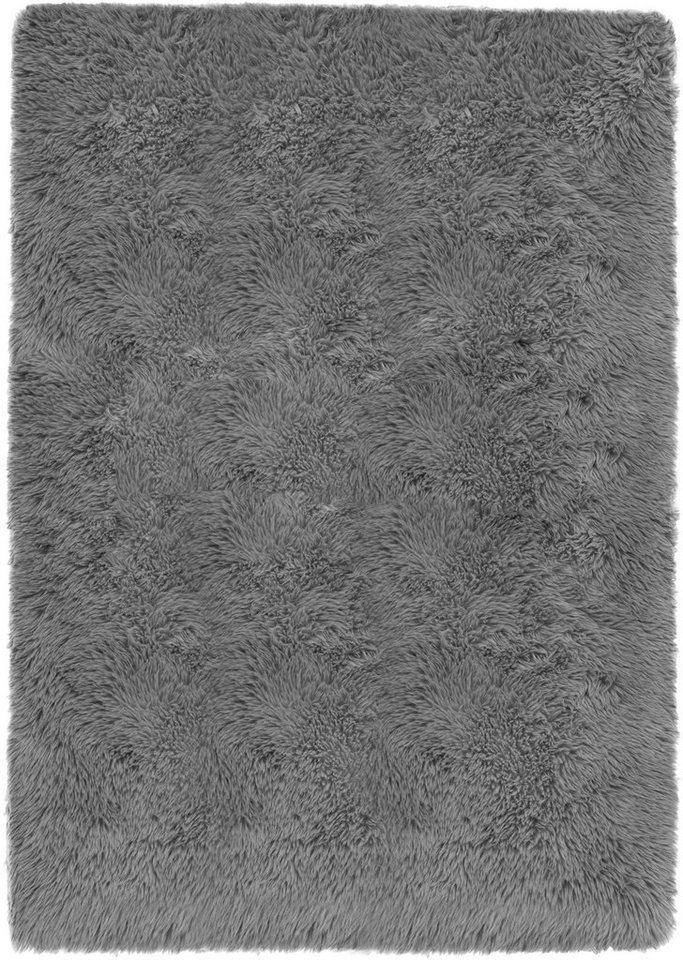 OTTO home Hochflor-Teppich Silky, besonders weich und kuschelig, sehr dichte Qualität, rechteckig, Höhe: 33 mm, rutschhemmend beschichtet, waschbar, uni, Wohnzi – Bild 2 von 5