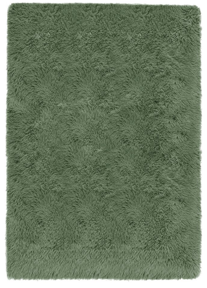OTTO home Hochflor-Teppich Silky, besonders weich und kuschelig, sehr dichte Qualität, rechteckig, Höhe: 33 mm, rutschhemmend beschichtet, waschbar, uni, Wohnzi – Bild 2 von 5