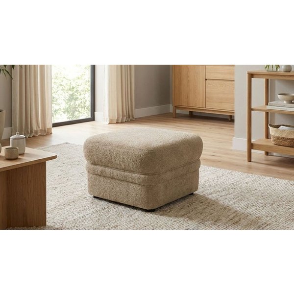 OTTO home Hocker Nyborrg 60 cm, formschönes Design für ein modernes Zuhause, Polsterhocker passend zum Sofa, Breite 60 cm, individuell kombinieren