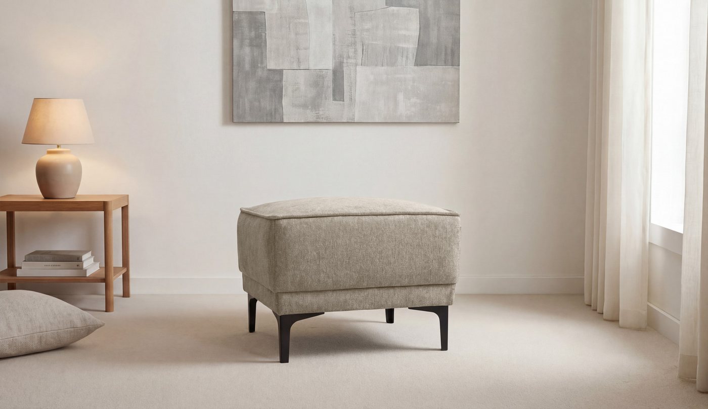OTTO home Hocker Oland Bouclé Polsterhocker – Bild 2 von 5