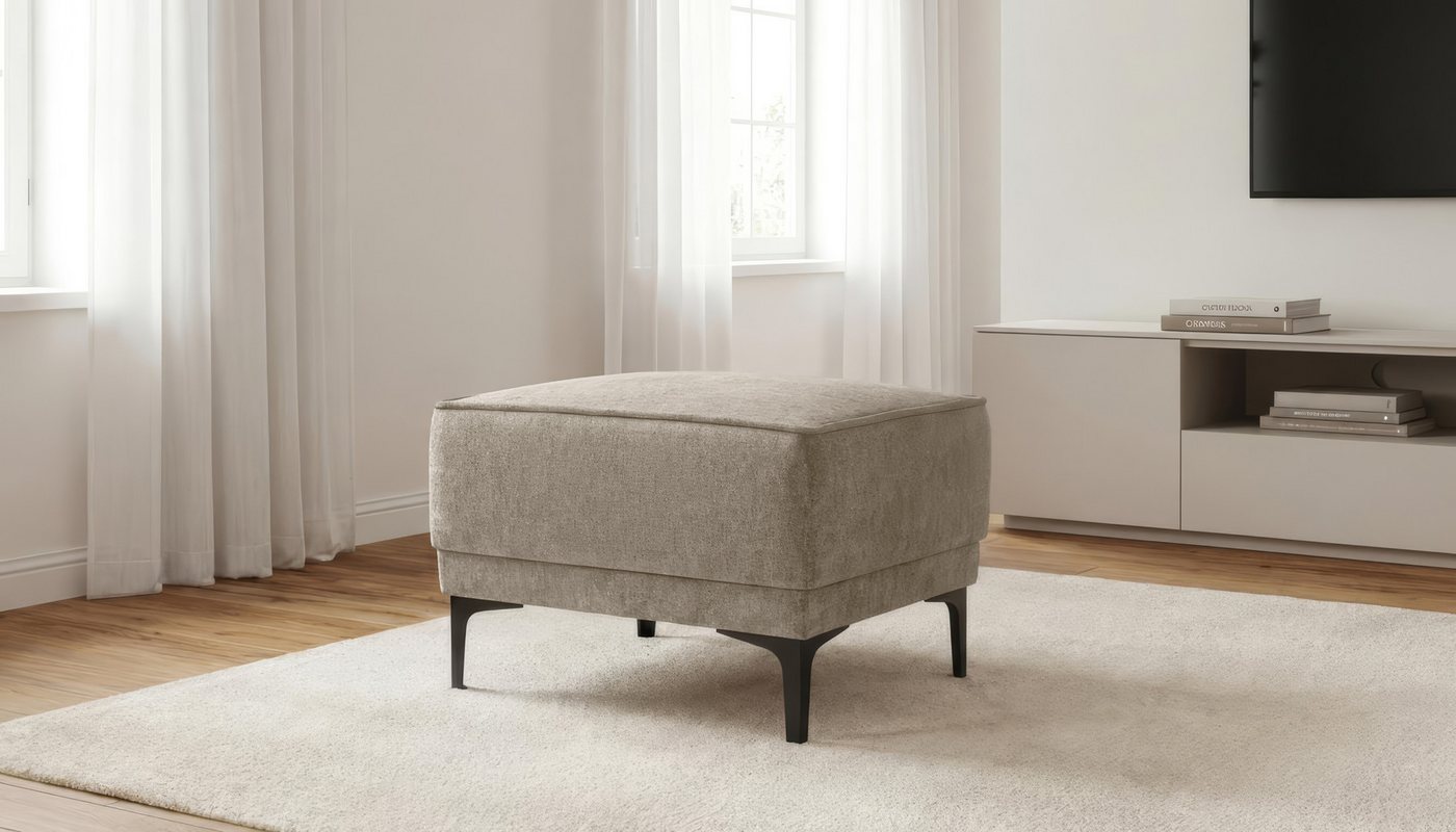 OTTO home Hocker Oland Bouclé Polsterhocker – Bild 5 von 5