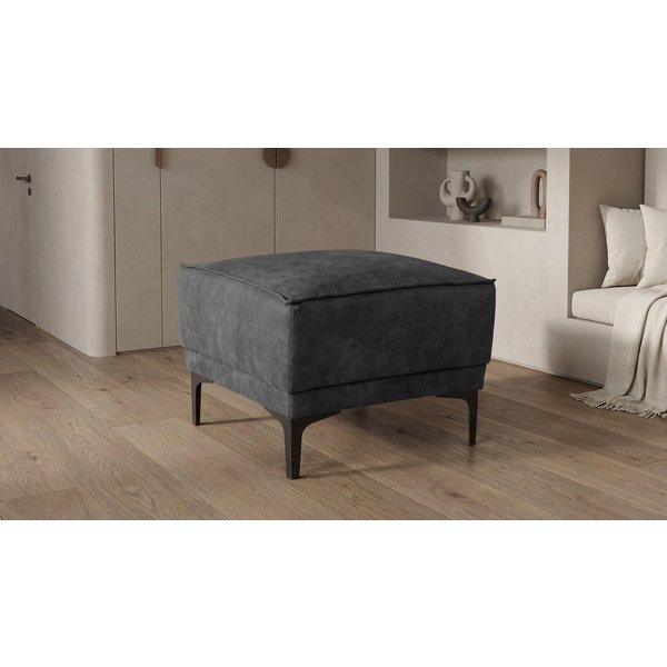 OTTO home Hocker Oland Luxus-Microfaser Polsterhocker