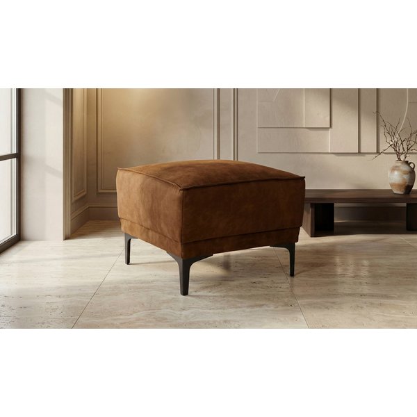 OTTO home Hocker Oland Luxus-Microfaser Polsterhocker