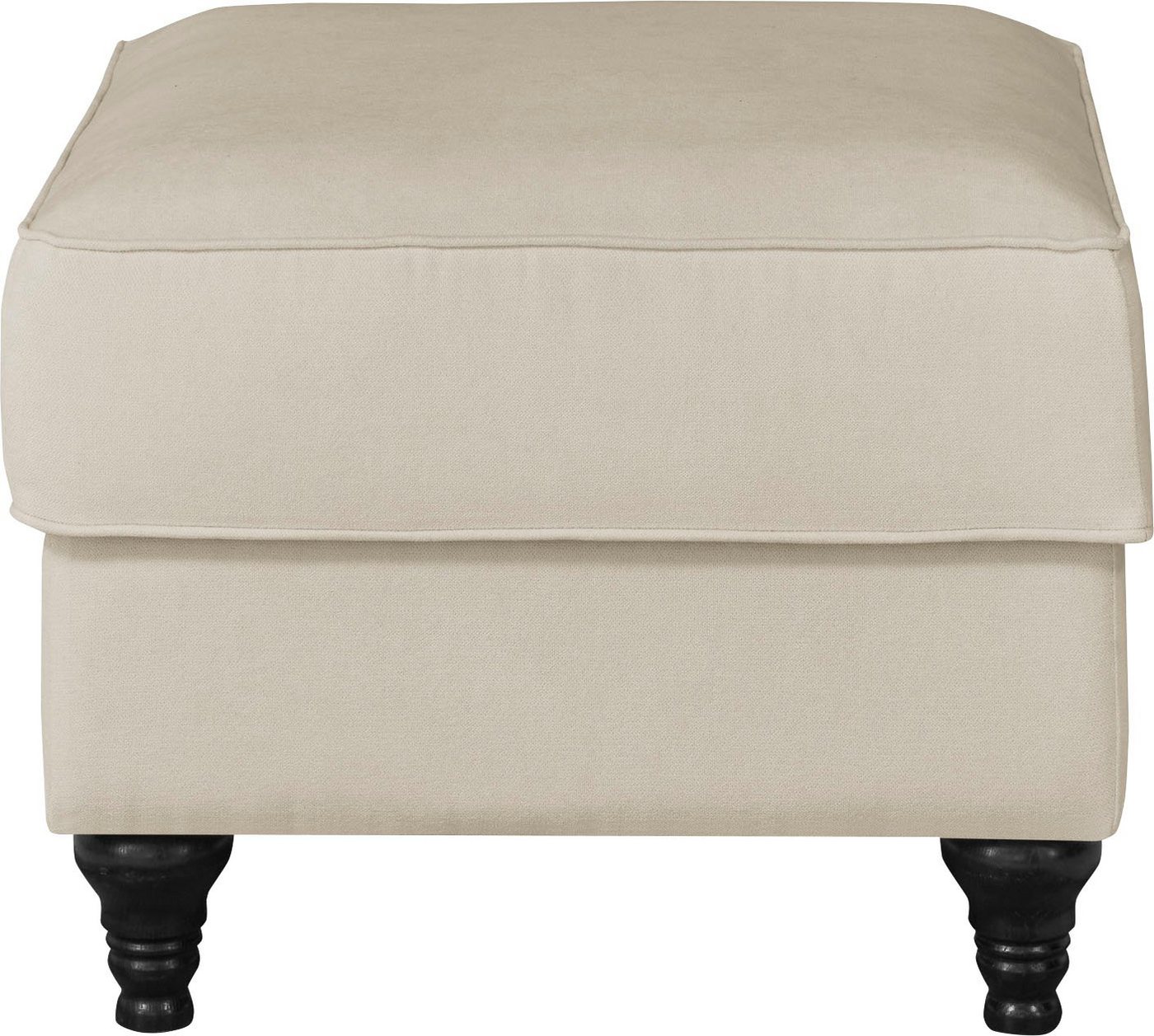 OTTO home Hocker Westminster mit hochwertigem Microfaserbezug, Passend zur Serie WESTMINSTER, Federkern-Polsterung, gedrechselter Fuß – Bild 2 von 5