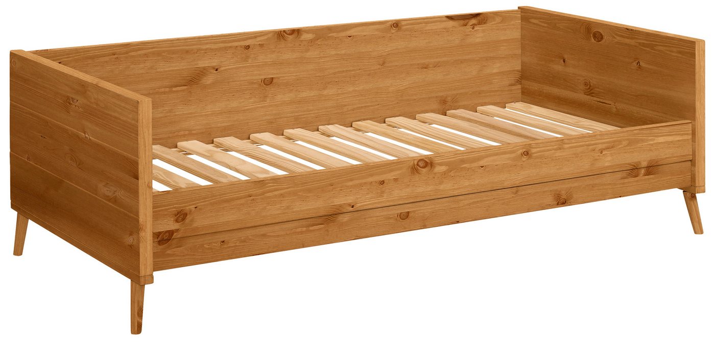 OTTO home Jugendbett Ellen, aus massivem Kiefernholz, in 2 verschiedenen Farben, mit Holzfüßen – Bild 4 von 5