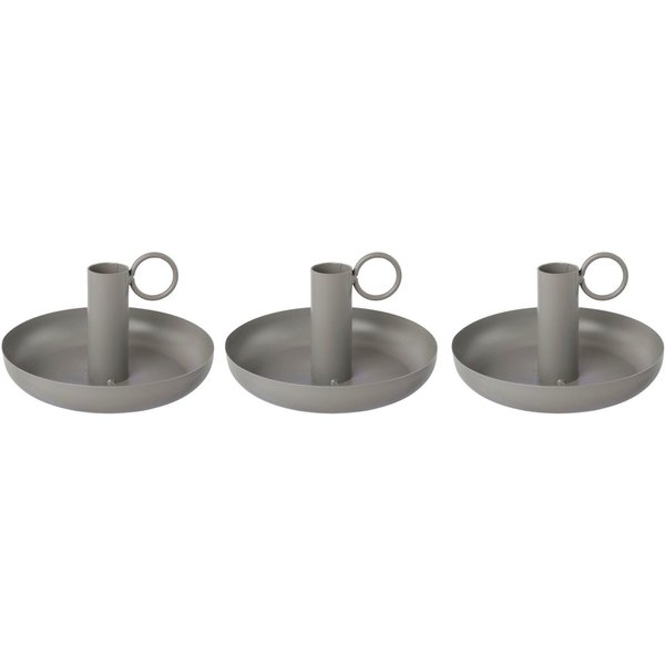 OTTO home Kerzenhalter Stabkerzenhalter Engla (Set, 3 St), aus Metall, mit dekorativem Henkel