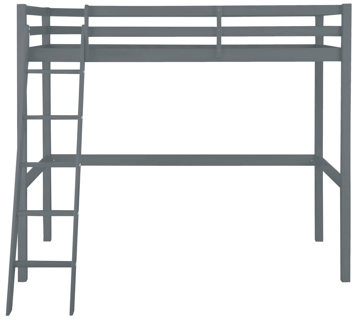 OTTO home Kinderbett Alpi, Leiter links oder rechts montierbar, Hochbett, Kiefernholz, Inklusive Leiter und Lattenrost, Liegefläche 90x200 cm – Bild 4 von 5