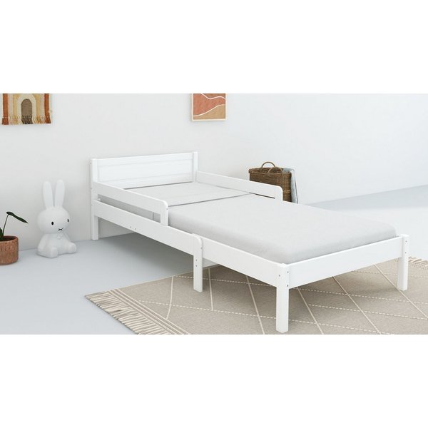 OTTO home Kinderbett Hero, Massivholzbett, ausziehbar von 140 bis 200 cm, FSC® (90cm Breite, 140-200cm Liegefläche), massive Kiefer, mit Lattenrost, zeitlose Op