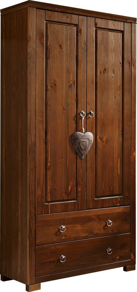 OTTO home Kleiderschrank Gotland, Wäscheschrank, Mehrzweckschrank mit Schubladen, Landhausstil (B/H/T ca: 80cmx178cmx40cm) massive Kiefer, FSC® zertifiziert, la – Bild 5 von 5