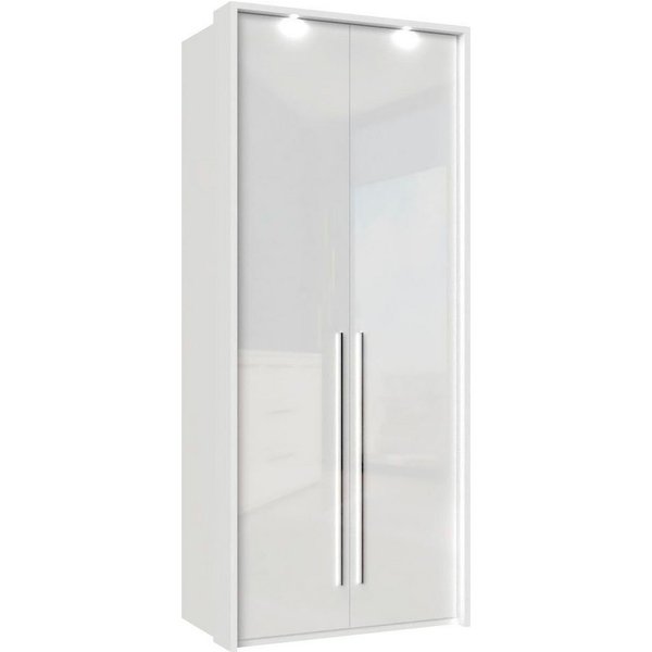OTTO home Kleiderschrank Piano, inklusive Rahmen und Beleuchtung, soft-close-Funktion (viele Breiten zur Auswahl, 226cm hoch) beige oder weiß, UV lackiert, Hoch