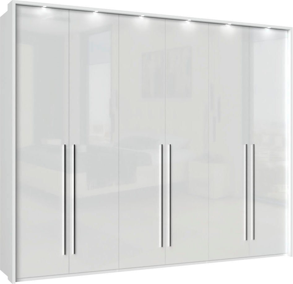 OTTO home Kleiderschrank Piano, inklusive Rahmen und Beleuchtung, soft-close-Funktion (viele Breiten zur Auswahl, 226cm hoch) beige oder weiß, UV lackiert, Hoch – Bild 2 von 5
