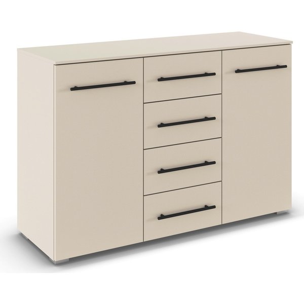 OTTO home Kombikommode Highboard Sideboard Schubladenkommode Kommode Schlafzimmer AVOLA (Breite 120 cm inkl. SOFT-CLOSE-FUNKTION mit Dekorfront), vier große Sch